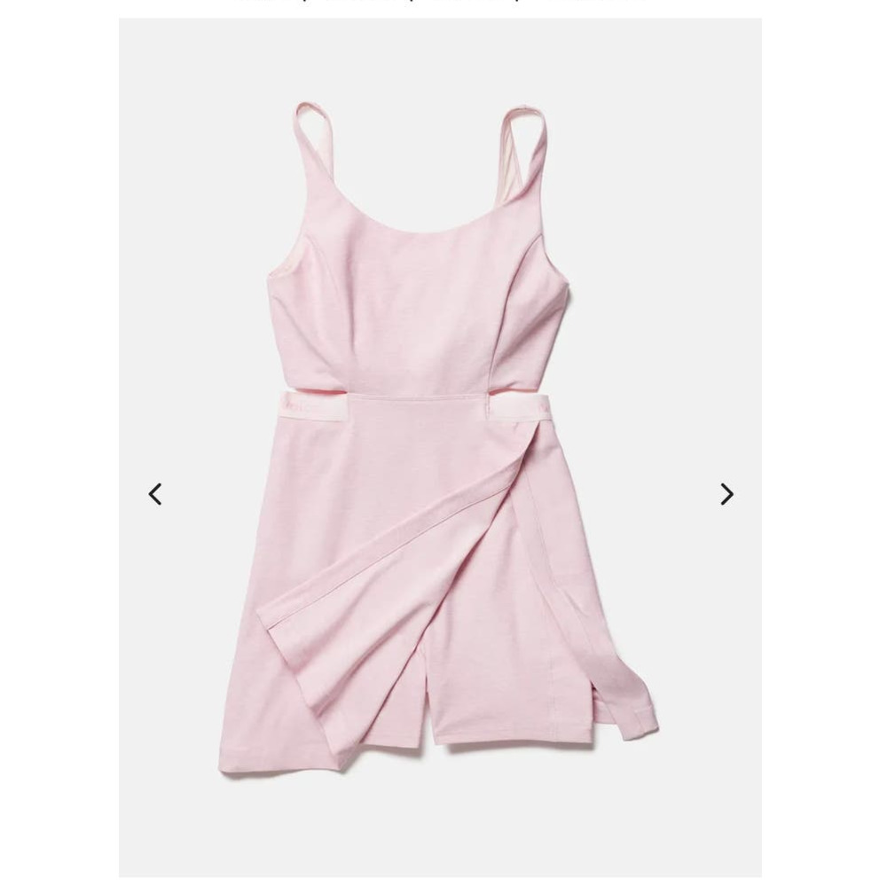 NWT OV Outdoor Voices Court Dress cutout back with shorts - LARGE - pinkfinch -L
